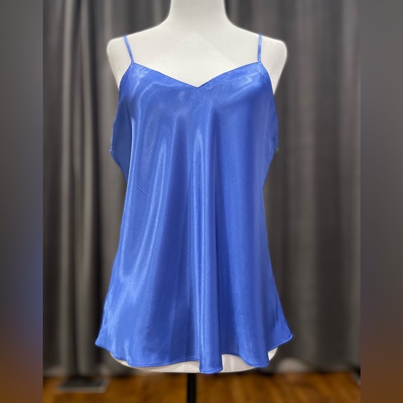 Vintage 1990’s Linda for La Vie En Rose blue satin camisole - Picture 1 of 5